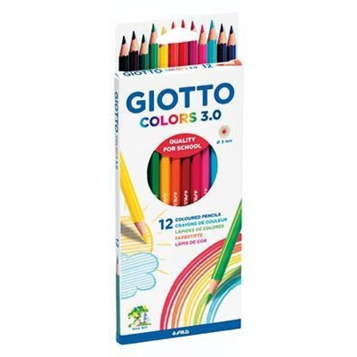 ΞΥΛΟΜΠΟΓΙΕΣ GIOTTO COLORS 3.0 BLISTER 12 ΤΜΧ