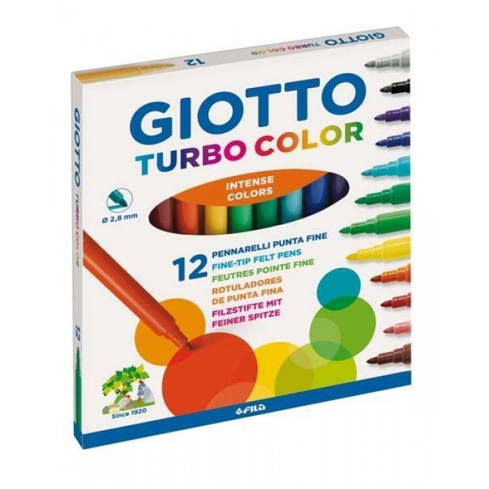 ΜΑΡΚΑΔΟPΟΙ 12ΤΕΜ TURBO COLOR GIOTTO