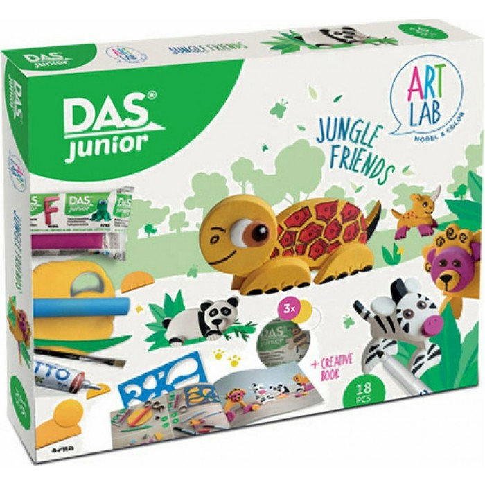 ΣΕΤ ΔΗΜΙΟΥΡΓΙΑΣ DAS JUNIOR ART LAB JUNGLE FRIENDS