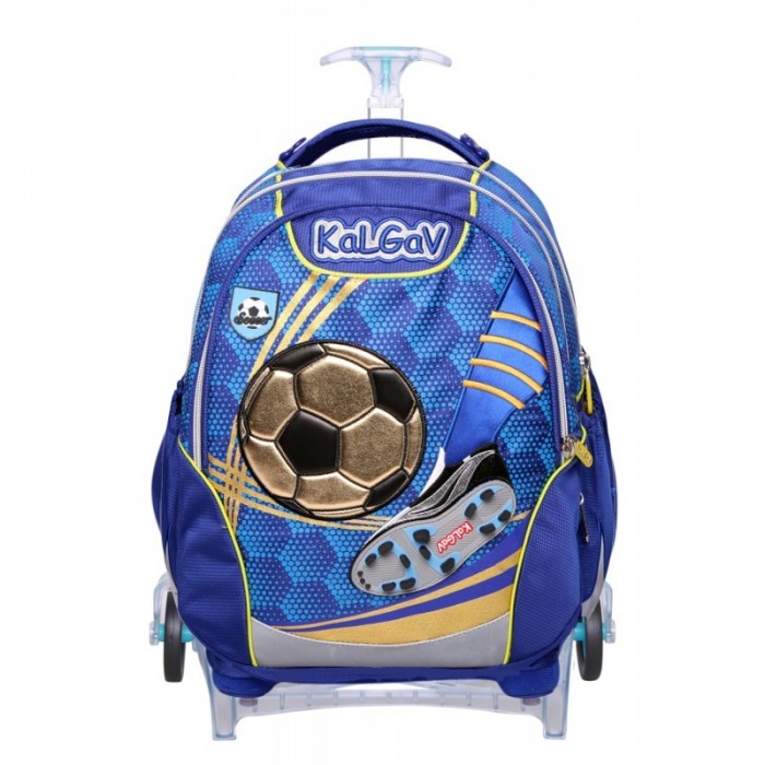 KALGAV ΤΣΑΝΤΑ TROLLEY ΔΗΜΟΤΙΚΟΥ 3D ΠΟΔΟΣΦΑΙΡΟ ELECTRIC BLUE X-BAG (KG1115)