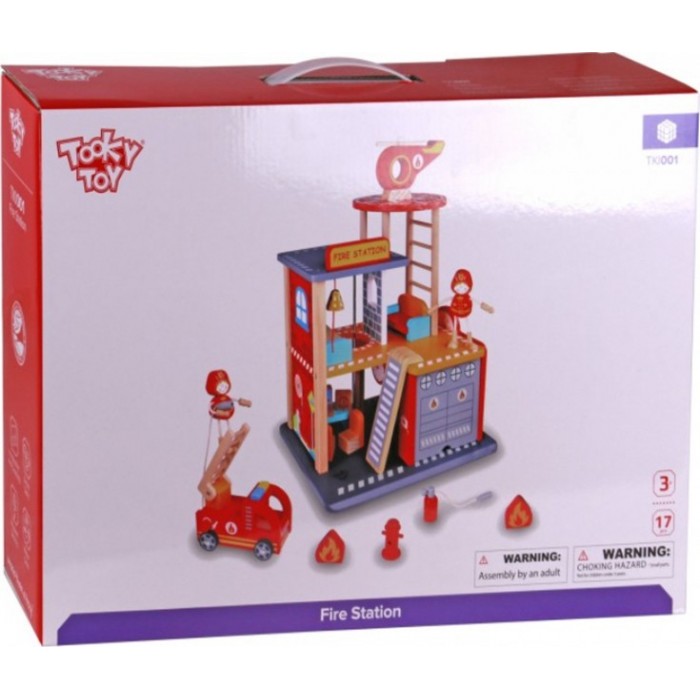 ΞΥΛΙΝΟΣ ΠΥΡΟΣΒΕΣΤΙΚΟΣ ΣΤΑΘΜΟΣ (TKI001) TOOKY TOY