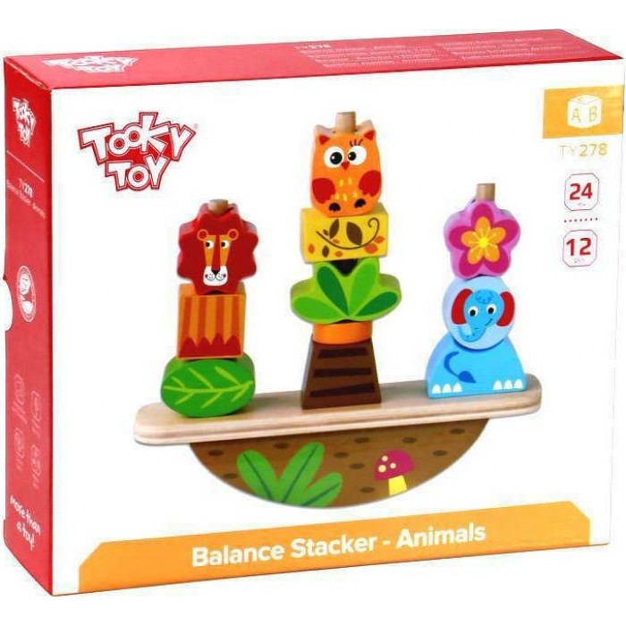 ΞΥΛΙΝΑ ΖΩΑΚΙΑ ΙΣΟΡΡΟΠΙΑΣ (TY278A) TOOKY TOY