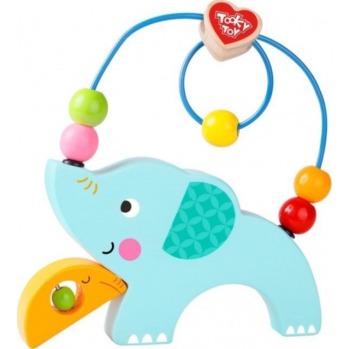 ΞΥΛΙΝΟ ΕΛΕΦΑΝΤΑΚΙ ΛΑΒΥΡΙΝΘΟΣ (TKF086) TOOKY TOY