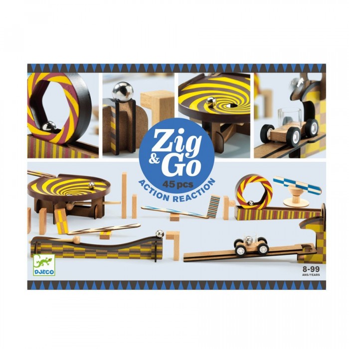 DJECO ΚΑΤΑΣΚΕΥΗ ΝΤΟΜΙΝΟ ZIG AND GO 45TEM (05643)