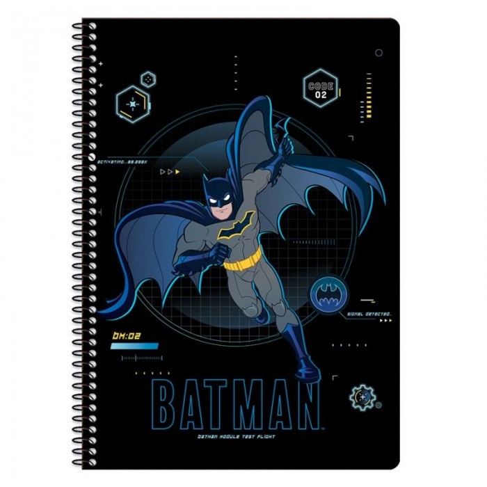 ΤΕΤΡΑΔΙΟ ΣΠΙΡΑΛ 2 ΘΕΜΑΤΩΝ B5 BATMAN (22502)