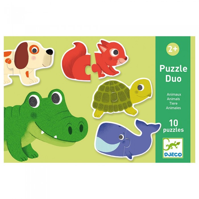 DJECO ΠΑΙΔΙΚΟ PUZZLE ANIMALS 10PCS ΓΙΑ 2+ ΕΤΩΝ