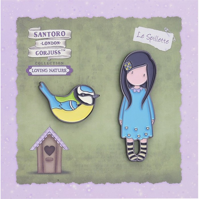 SANTORO PINS- BIRDS OF A FEATHER