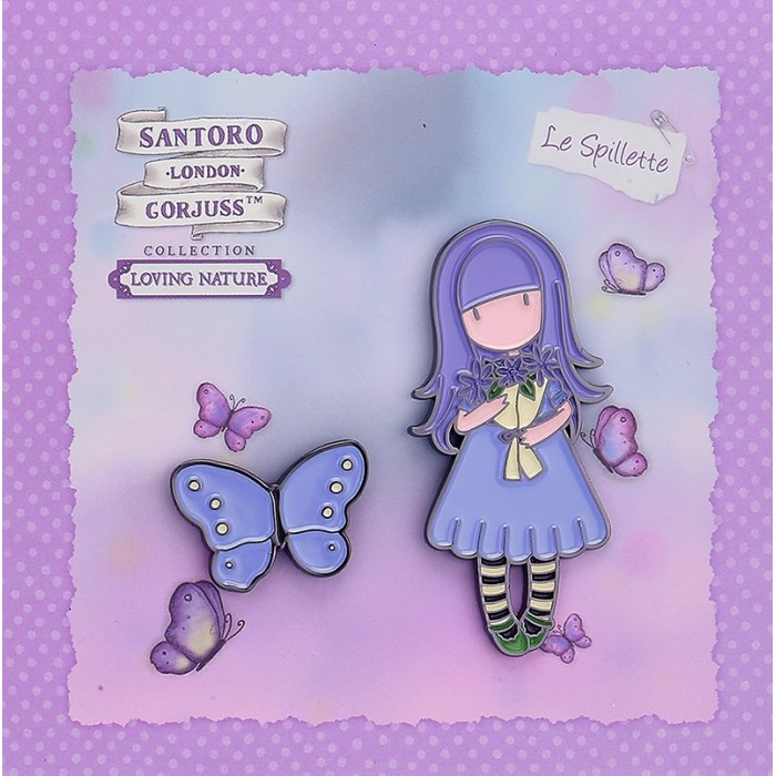 SANTORO PINS- SEND ME FLOWERS