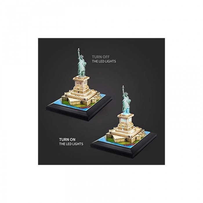 ΠΑΖΛ 3D STATUE OF LIBERTY WITH LED 37 ΤΕΜ. (L505h) CUBIN FUN