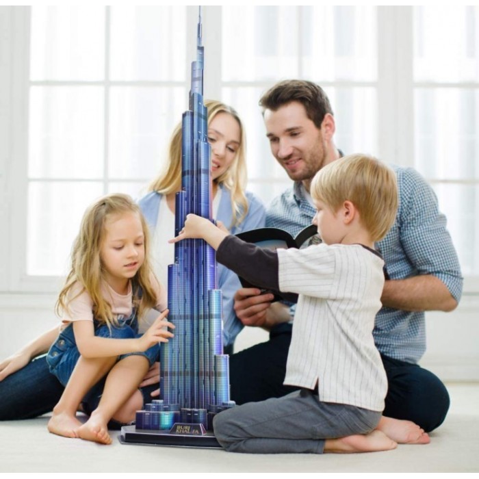 ΠΑΖΛ 3D BURJ KHALIFA WITH LED 136 ΤΕΜ. (L133h) CUBIN FUN